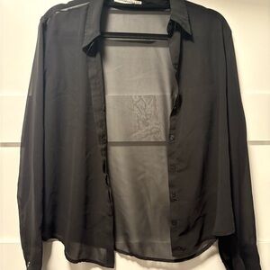 Black Sheer Abercrombie top
